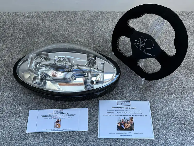 Taxi for Senna Model and Replica Alcantara Race Steering Whe-For Sale