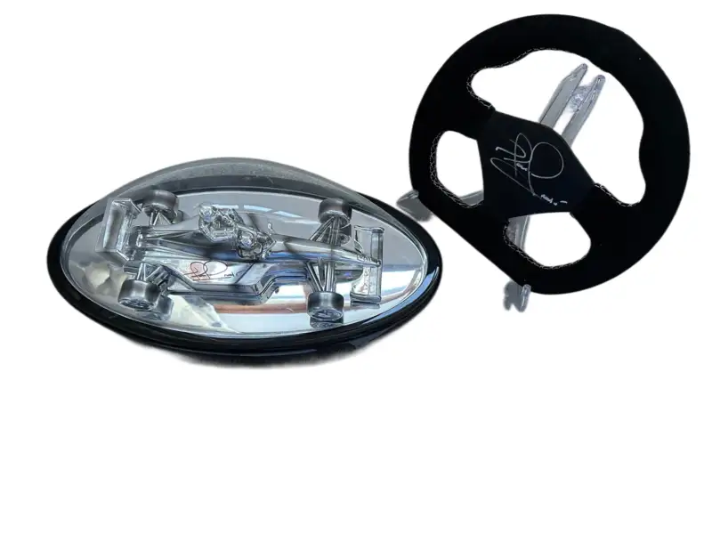 Taxi for Senna Model and Replica Alcantara Race Steering Whe-For Sale