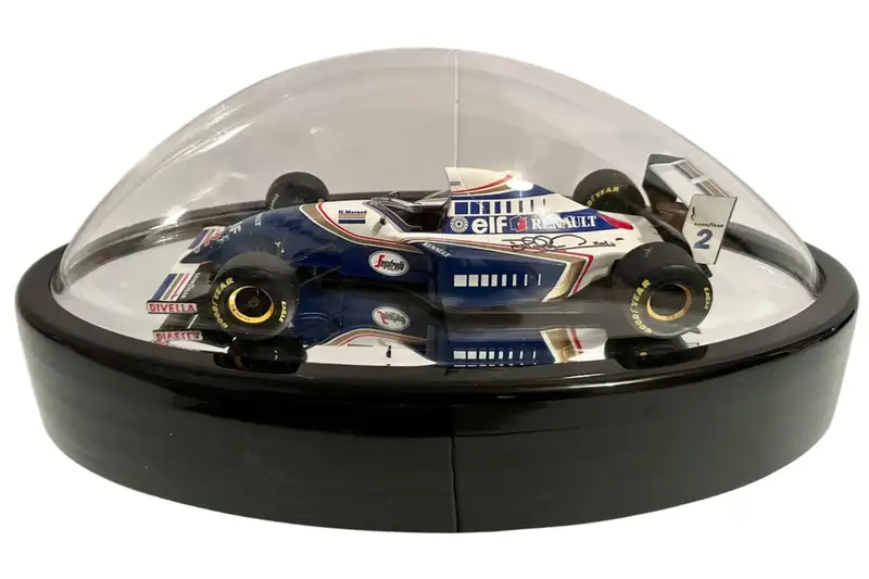 Nigel Mansell-Signed 1994 Williams Model in Display Globe-For Sale