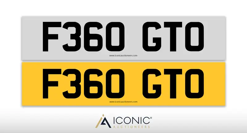 UK Registration Number F360 GTO-For Sale