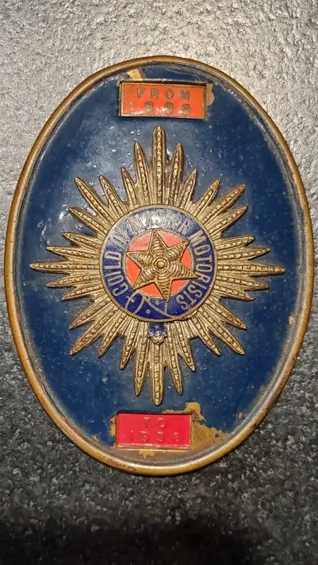 Guild of Master Motorists Badge-For Sale