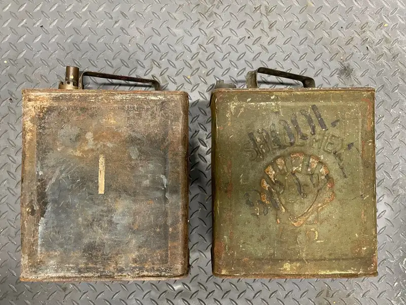 2 Vintage Petrol Cans-Sold