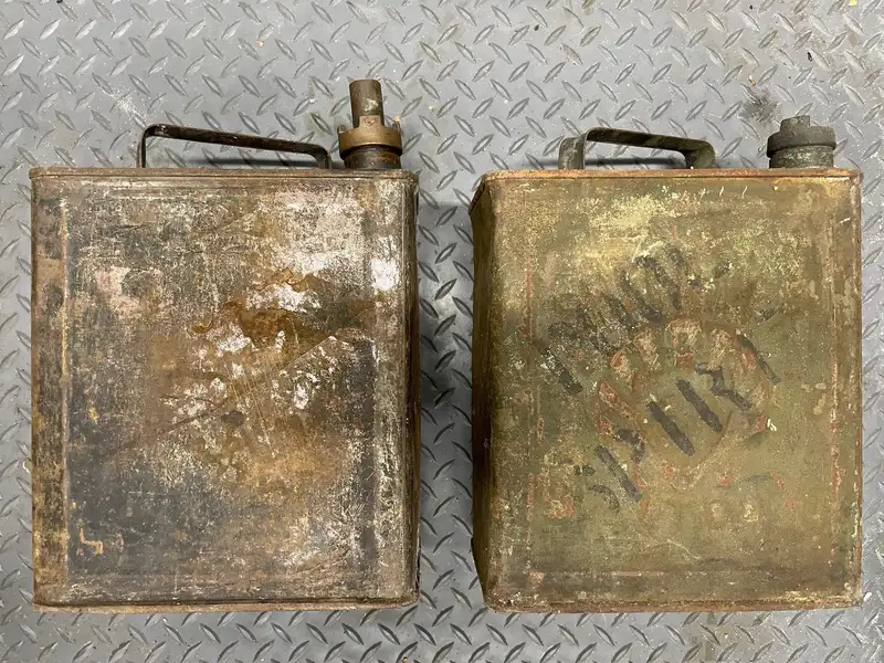 2 Vintage Petrol Cans-Sold
