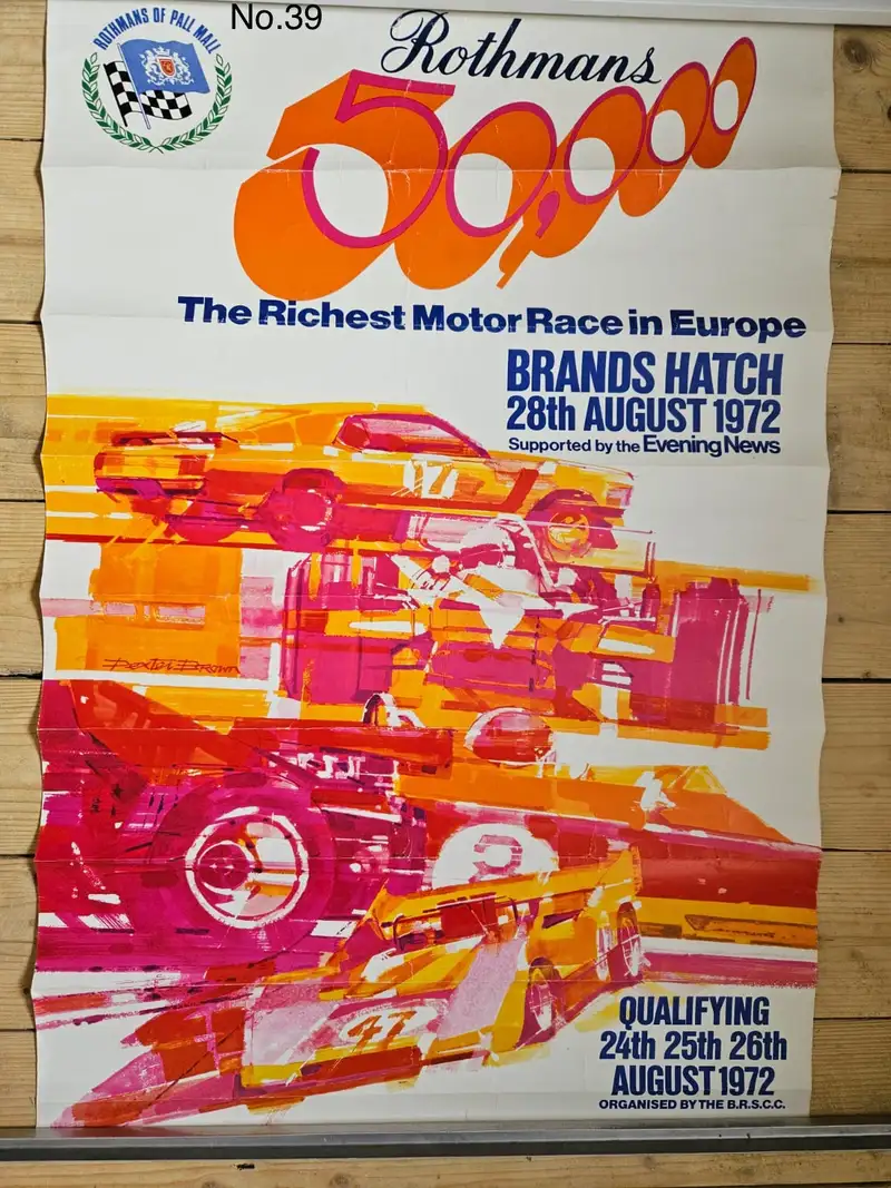 A Fascinating Selection of Motor Racing Posters From The 196-For Sale