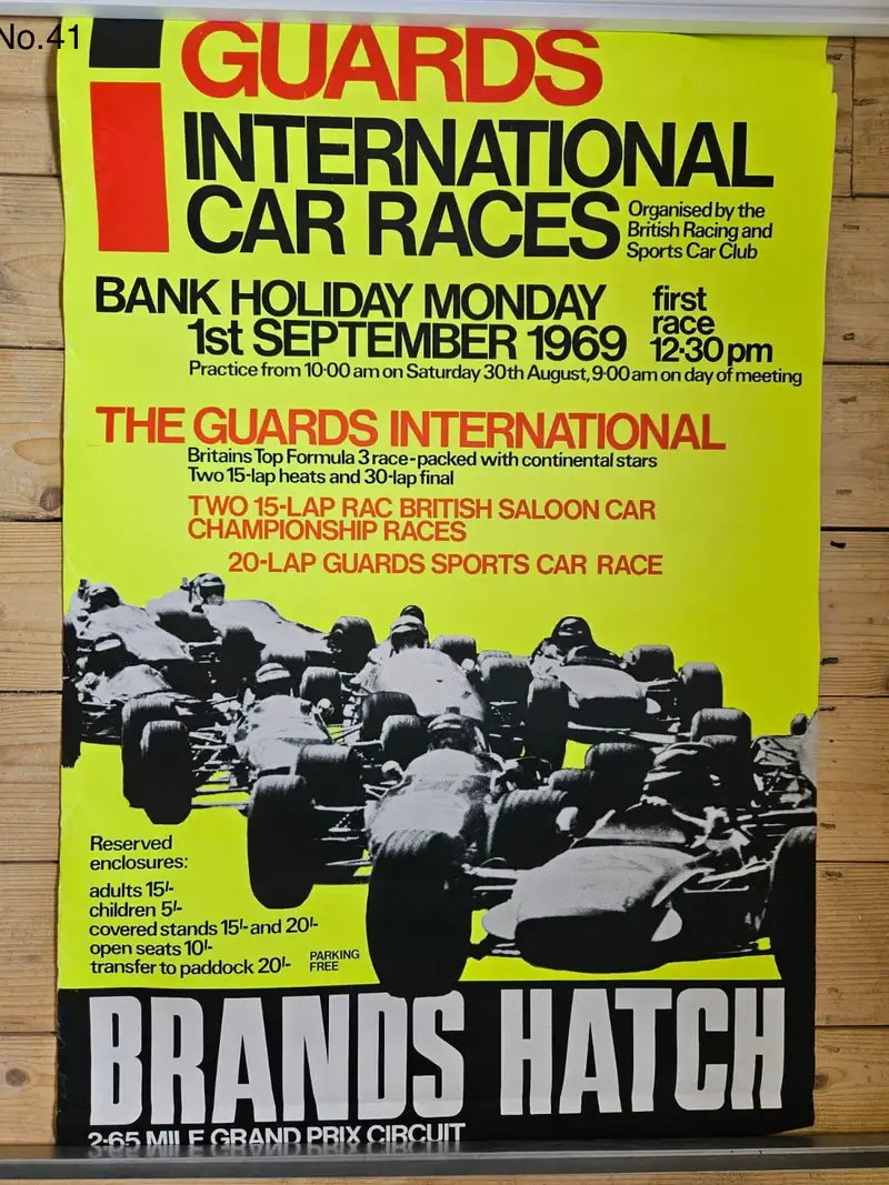 A Fascinating Selection of Motor Racing Posters From The 196-For Sale