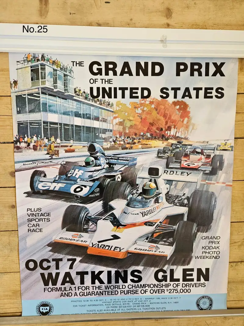 A Fascinating Selection of Motor Racing Posters From The 196-For Sale