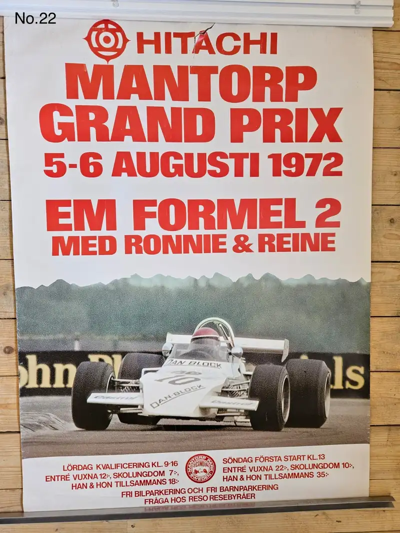 A Fascinating Selection of Motor Racing Posters From The 196-For Sale
