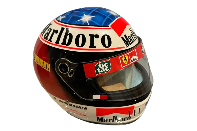 Michael Schumacher Homage K2 Helmet with Visor, Signed by th-For Sale