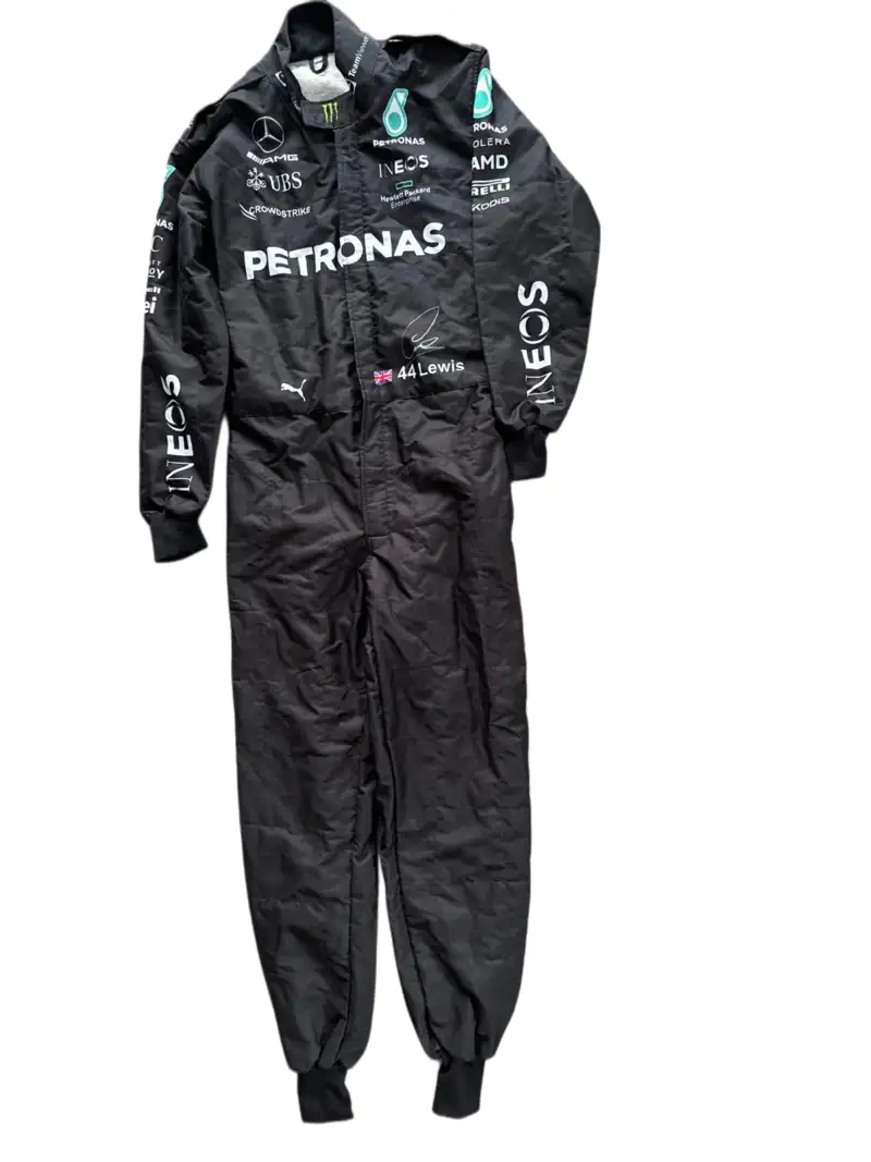 Sir Lewis Hamilton-Signed Replica Mercedes Race Suit-For Sale