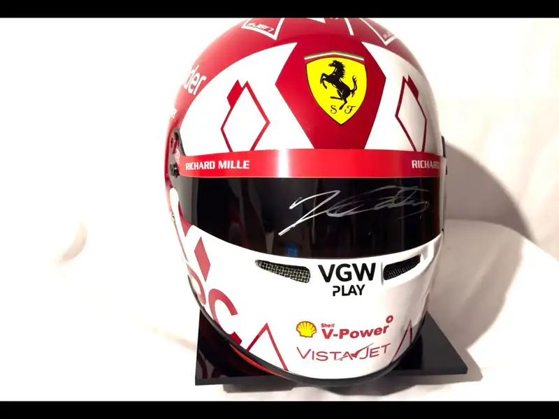 Charles Leclerc Replica Helmet Signed to the Visor-Sold