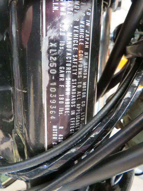 1972 Honda XL250 K0 Motosport 248cc-Sold