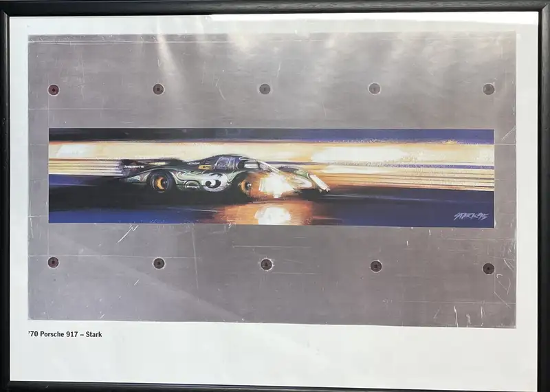 Assorted Porsche Framed Posters-For Sale