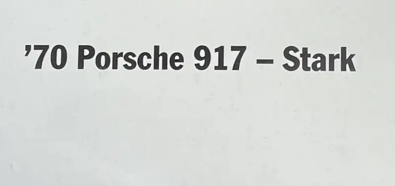 Assorted Porsche Framed Posters-For Sale