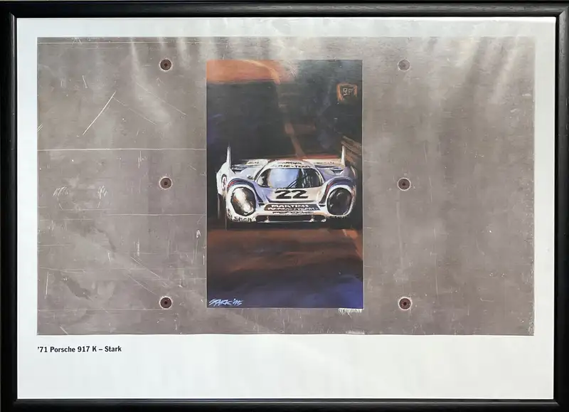 Assorted Porsche Framed Posters-For Sale