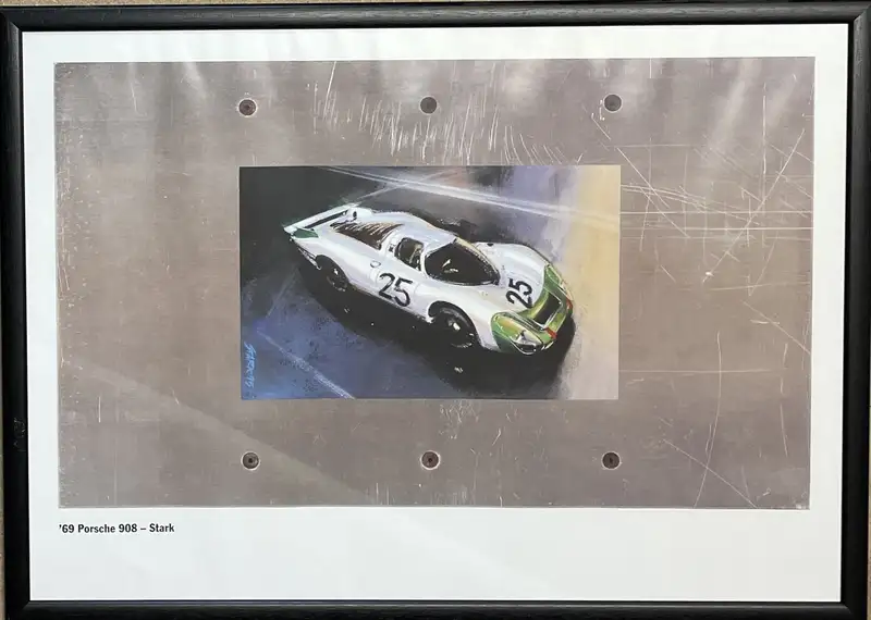 Assorted Porsche Framed Posters-For Sale