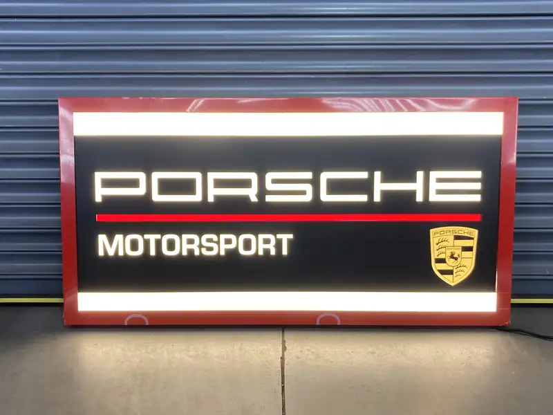 'Porsche' Illuminated Sign-Sold