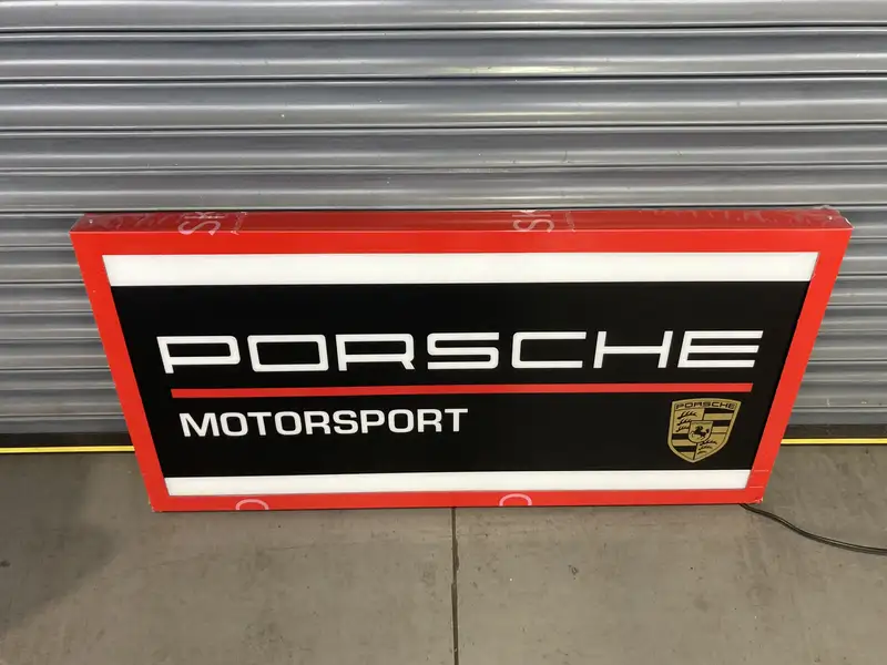 'Porsche' Illuminated Sign-Sold