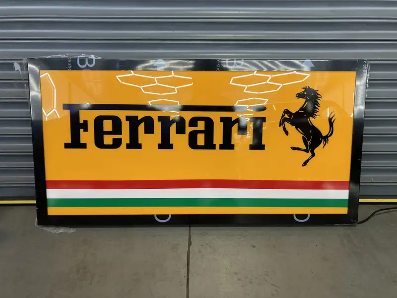 'Ferrari' Illuminated Sign-Sold