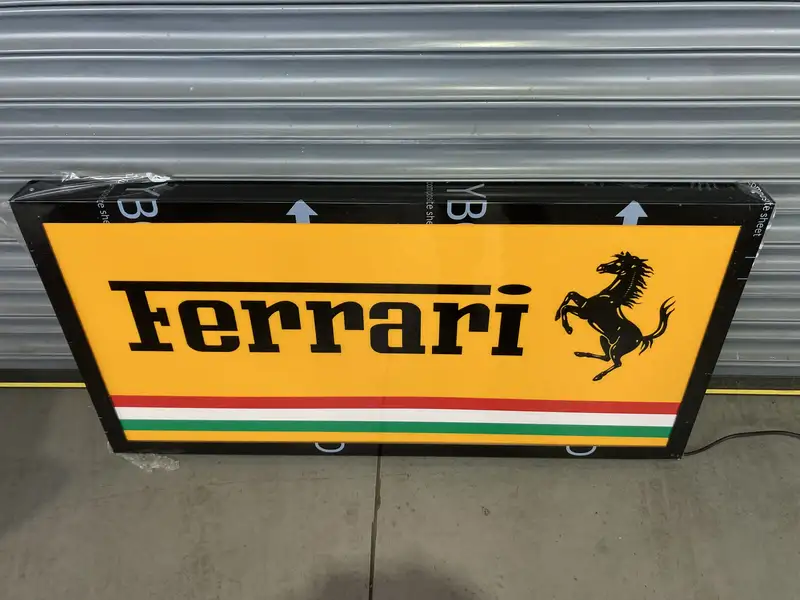 'Ferrari' Illuminated Sign-Sold