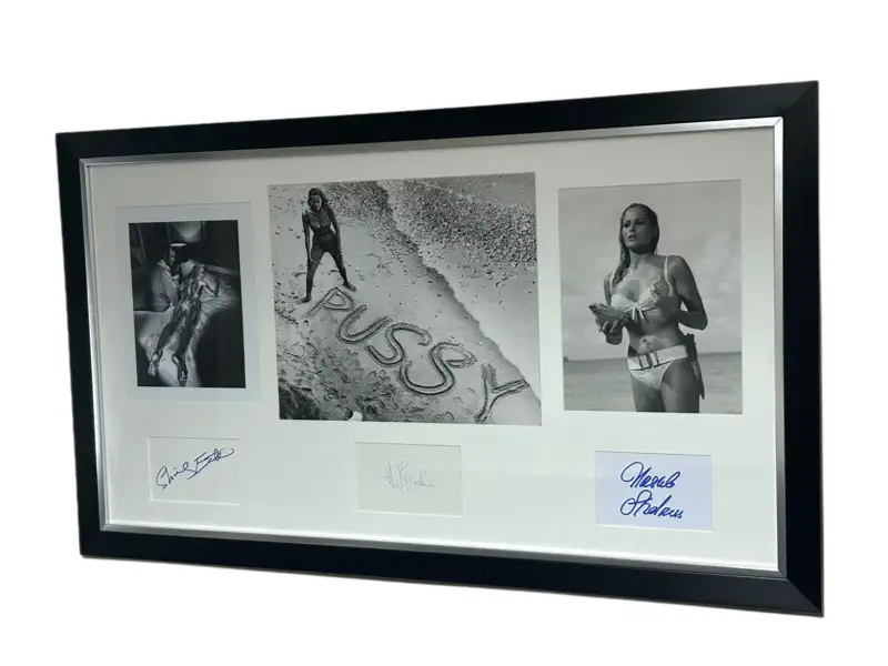 A James Bond Girls' Autograph Presentation-Sold