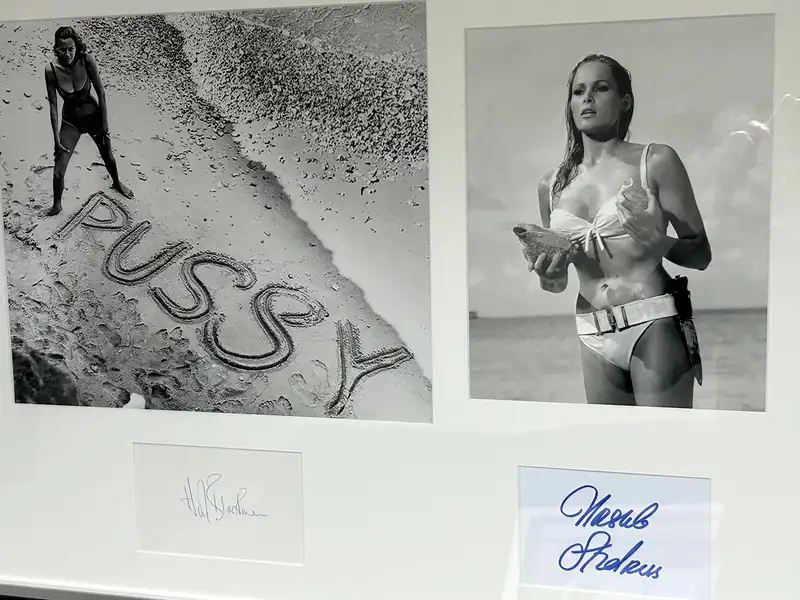 A James Bond Girls' Autograph Presentation-Sold