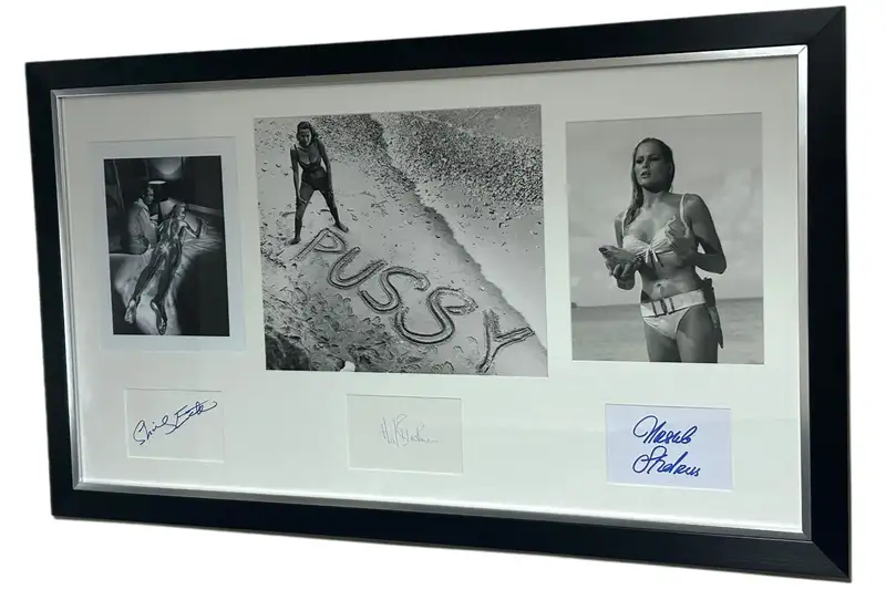 A James Bond Girls' Autograph Presentation-Sold