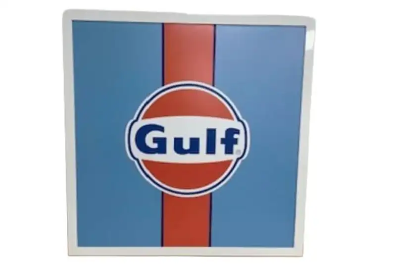 Unused Instantly Recognisable 'Gulf' Illuminated Sign-For Sale