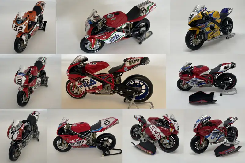 A Signed Collection of Ten 1:12th Scale Minichamps Motorbike-For Sale