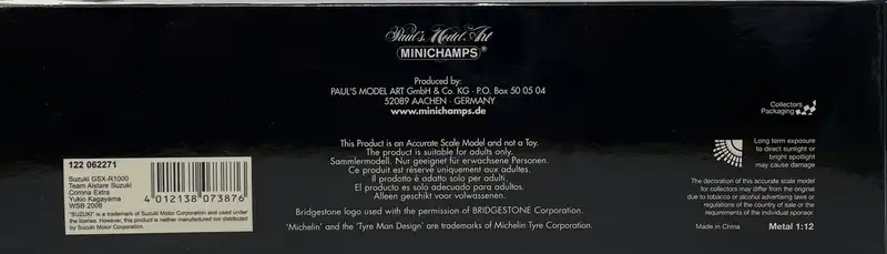 A Signed Collection of Ten 1:12th Scale Minichamps Motorbike-For Sale