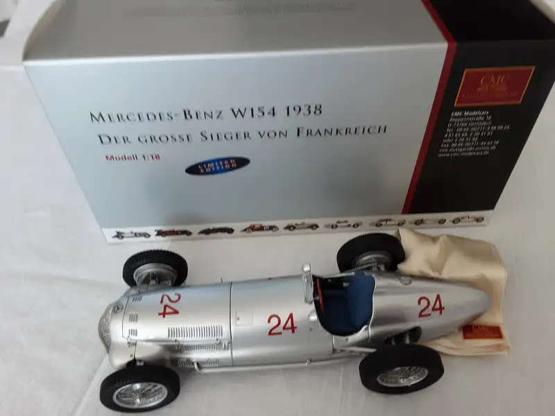 Highly Detailed CMC 1:18th Scale 1938 Mercedes Benz W154 #24-For Sale