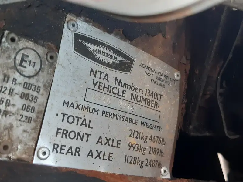 1974 Jensen Interceptor III - Just 9,145 Genuine Miles-Sold