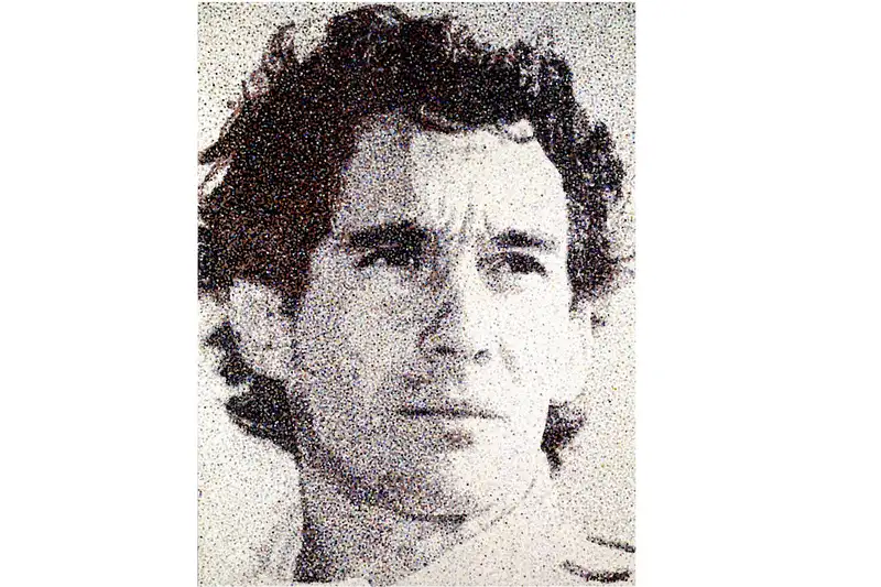 'Ayrton Senna' by Nikki Douthwaite-For Sale