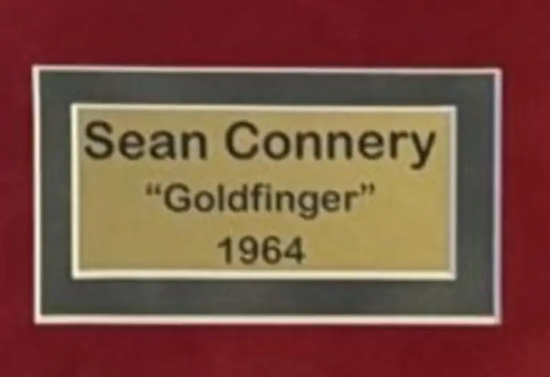 Large James Bond Goldfinger Production - signed Sean Connery-For Sale