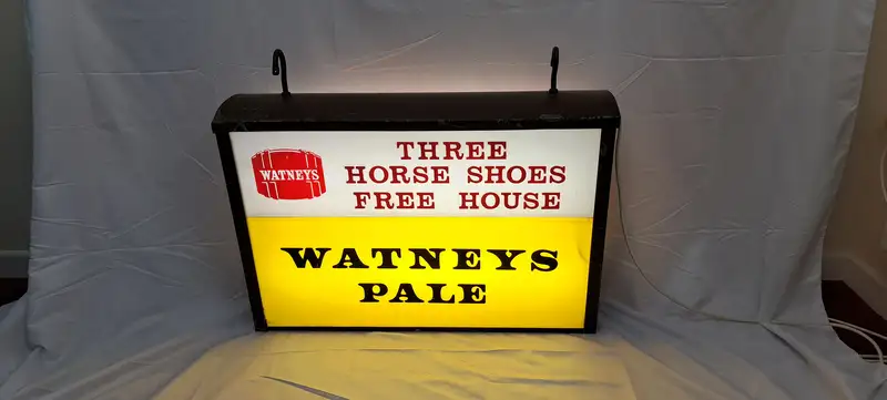 Original 1970s Watneys Illuminated Pub Sign-Sold