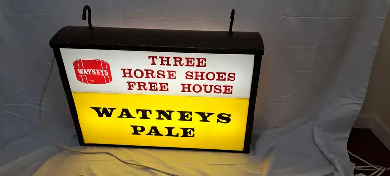Original 1970s Watneys Illuminated Pub Sign-Sold