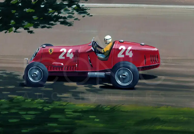 Tazio Novulari's Alfa 8c Winning at the 1936 Hungarian Grand-For Sale