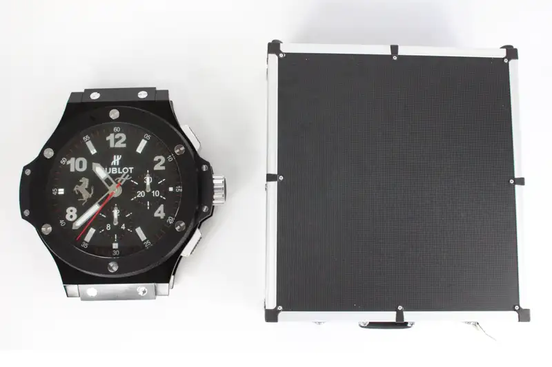 Rare Hublot Big Bang 'Ferrari' Dealership Wall Clock in Flig-For Sale