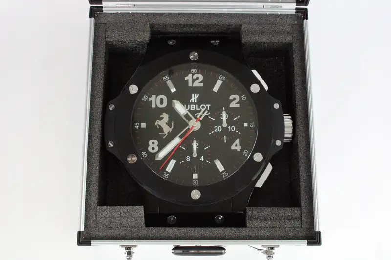 Rare Hublot Big Bang 'Ferrari' Dealership Wall Clock in Flig-For Sale