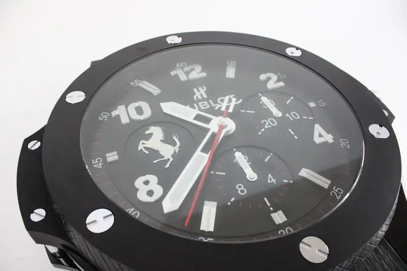 Rare Hublot Big Bang 'Ferrari' Dealership Wall Clock in Flig-For Sale