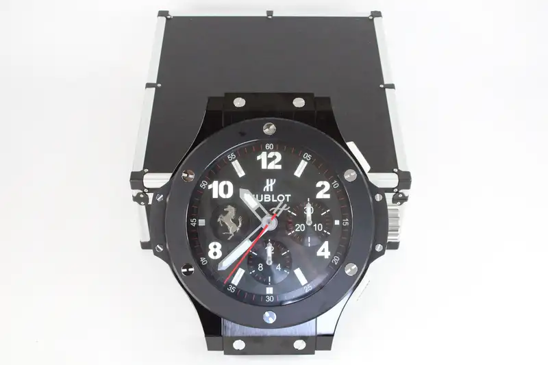 Rare Hublot Big Bang 'Ferrari' Dealership Wall Clock in Flig-For Sale