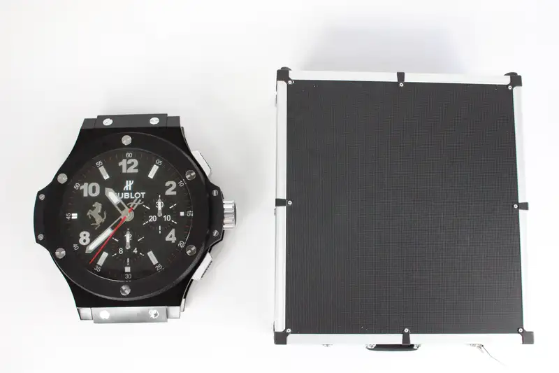 Rare Hublot Big Bang 'Ferrari' Dealership Wall Clock in Flig-For Sale