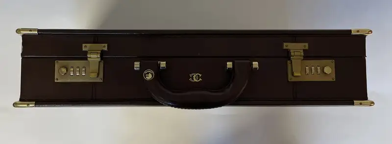Brown Leather Briefcase 'New and Unused' with 'Chanel' Logo -For Sale