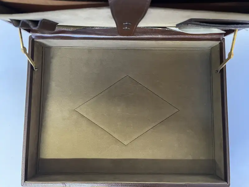Brown Leather Briefcase 'New and Unused' with 'Chanel' Logo -For Sale