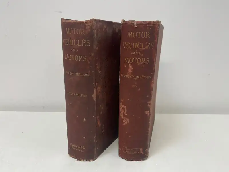 Motor Vehicles and Motors Volume 1 & 2 W. Worby Beaumont 190-For Sale