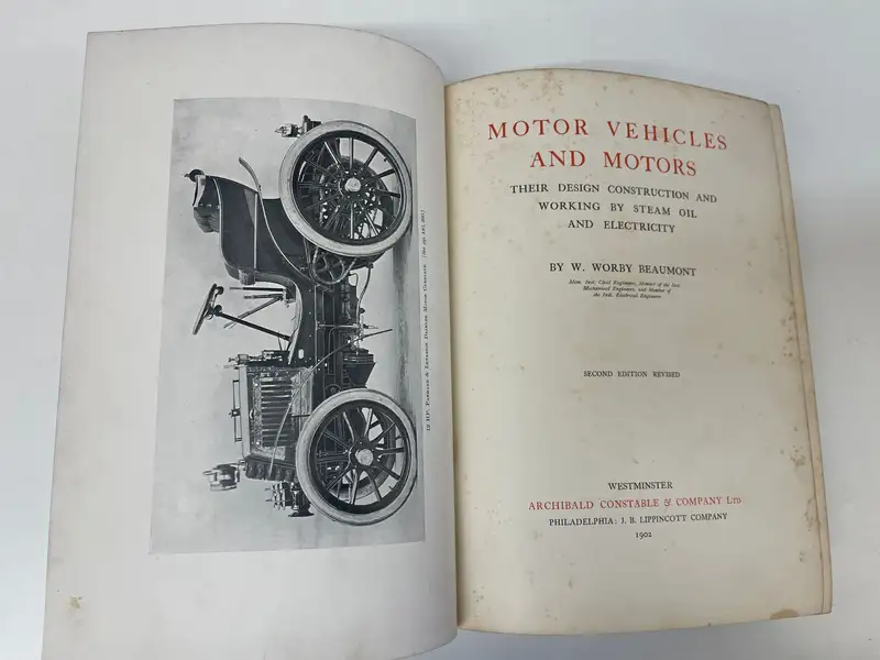 Motor Vehicles and Motors Volume 1 & 2 W. Worby Beaumont 190-For Sale