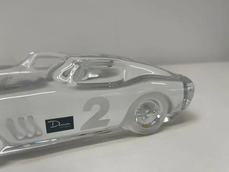 A pair of Daum 'Monza' Crystal 250GTO Paperweights-For Sale