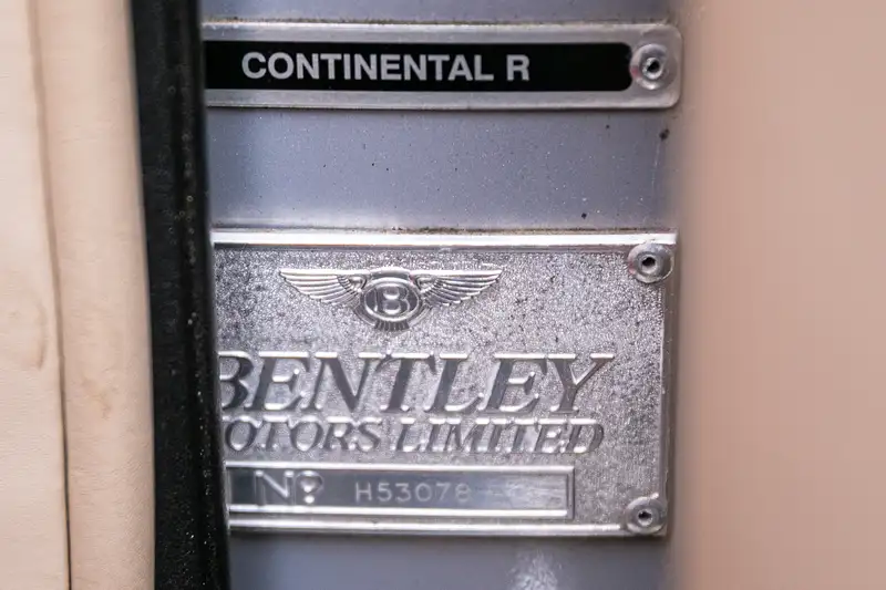 1996 Bentley Continental R-Sold