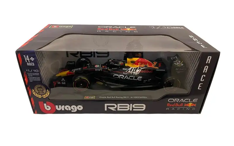 Red Bull RB19 1:18th Scale Model Signed by 4 Times World Cha-For Sale