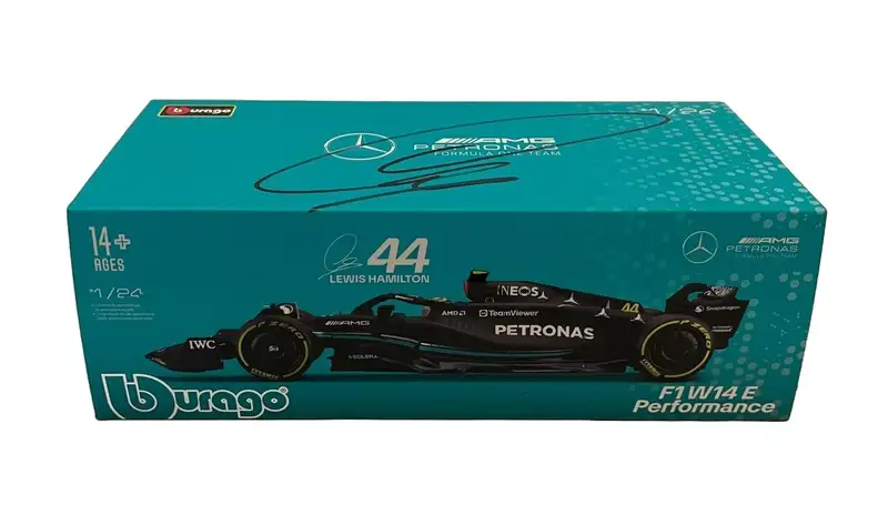 1:24th Scale AMG Petronas Mercedes F1 W14 E Signed 3 Times b-Sold