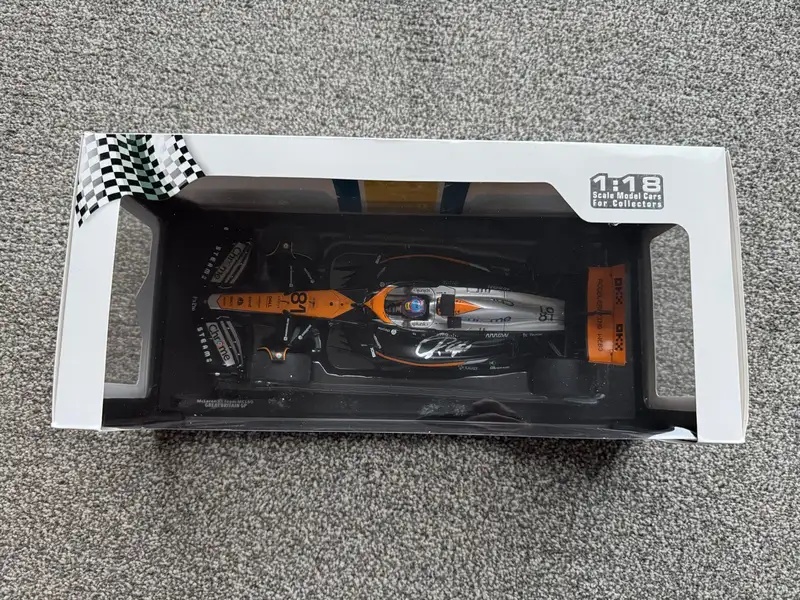 Lando Norris Signed 1:18 Scale McLaren MCL60 Model-Sold